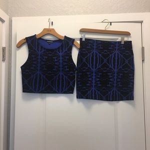 EXPRESS crop top and skirt set!